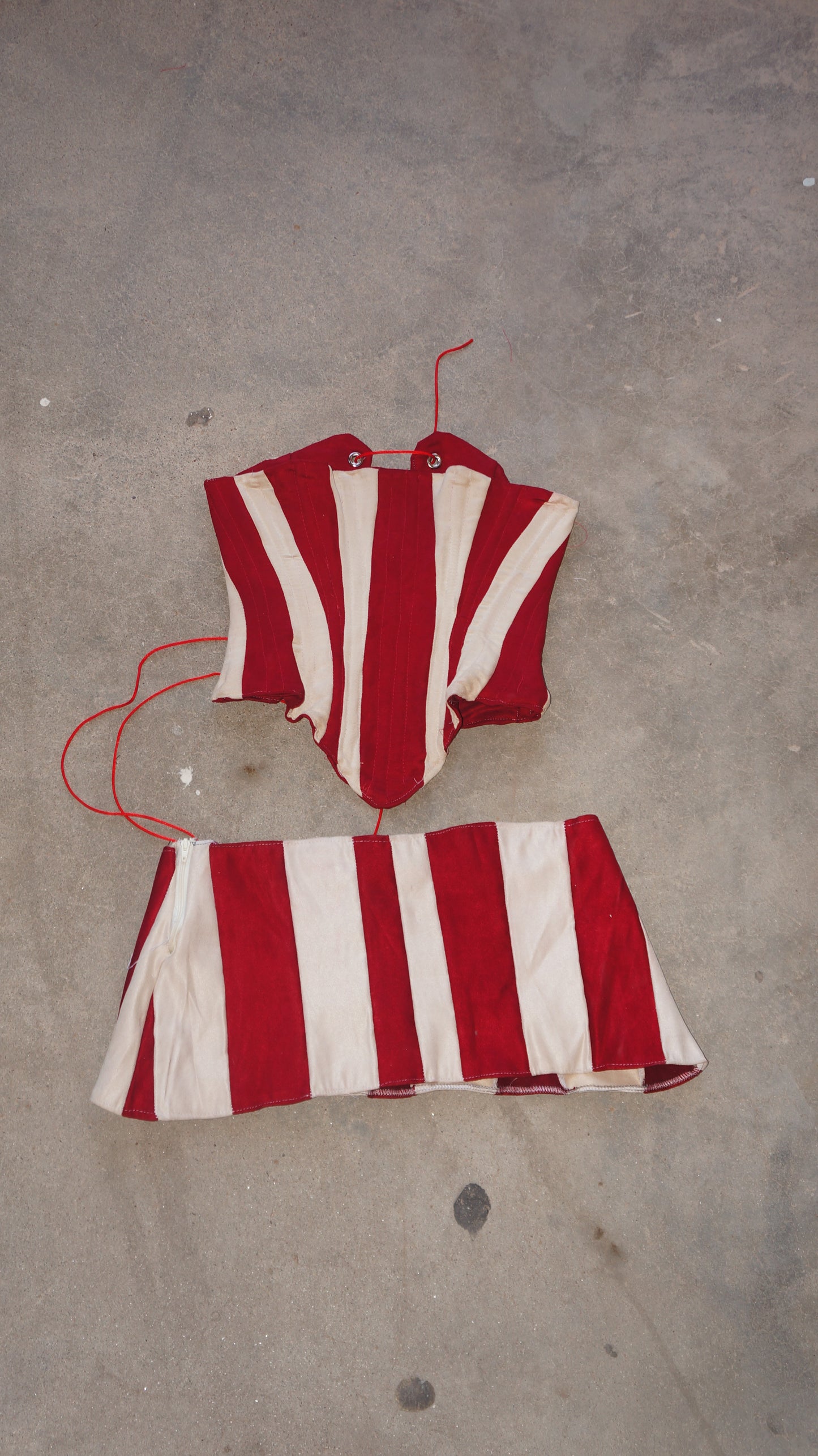 “Cirque” Corset + Mini skirt