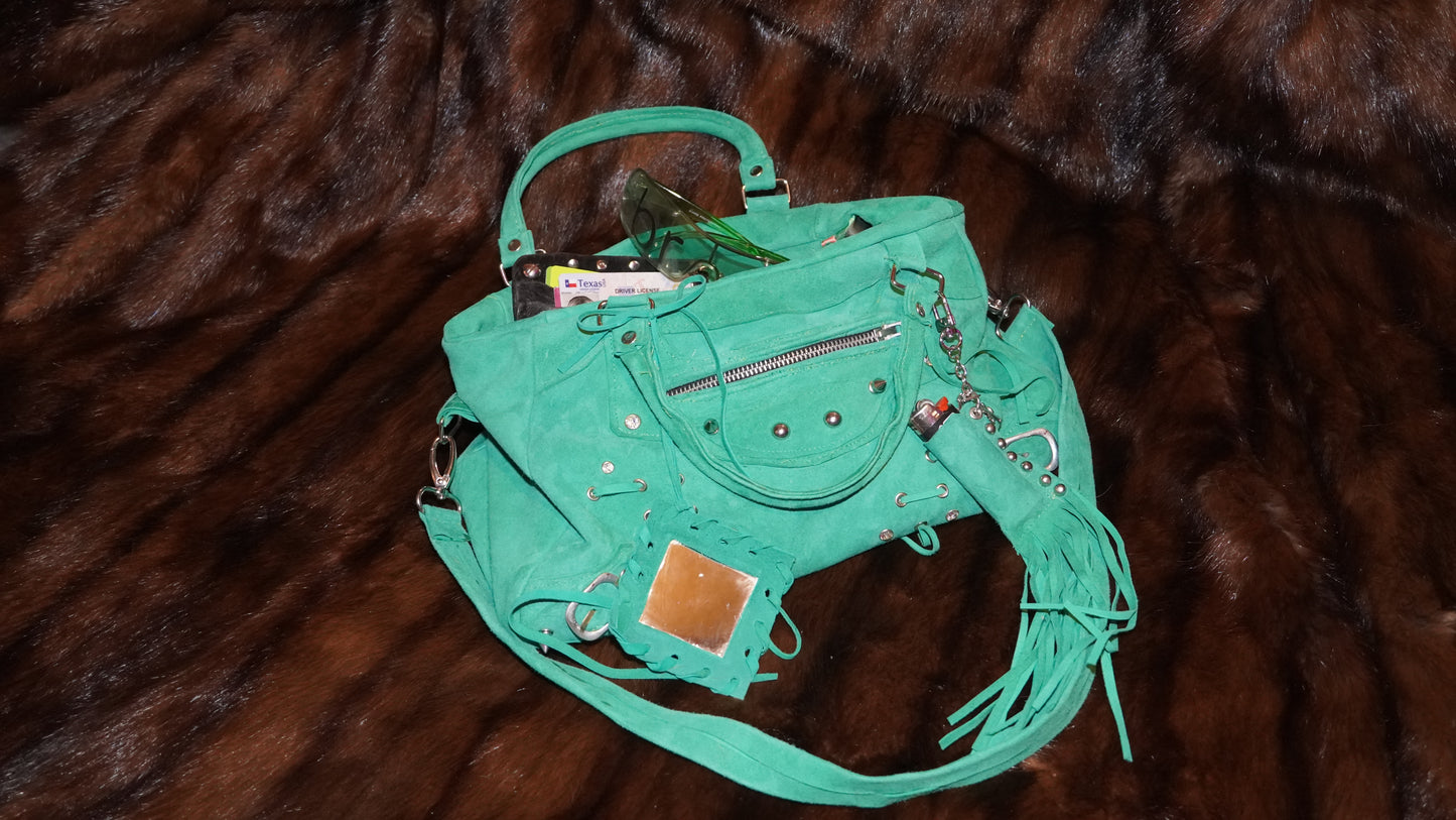 "Good Luck Charm" Suede Bag