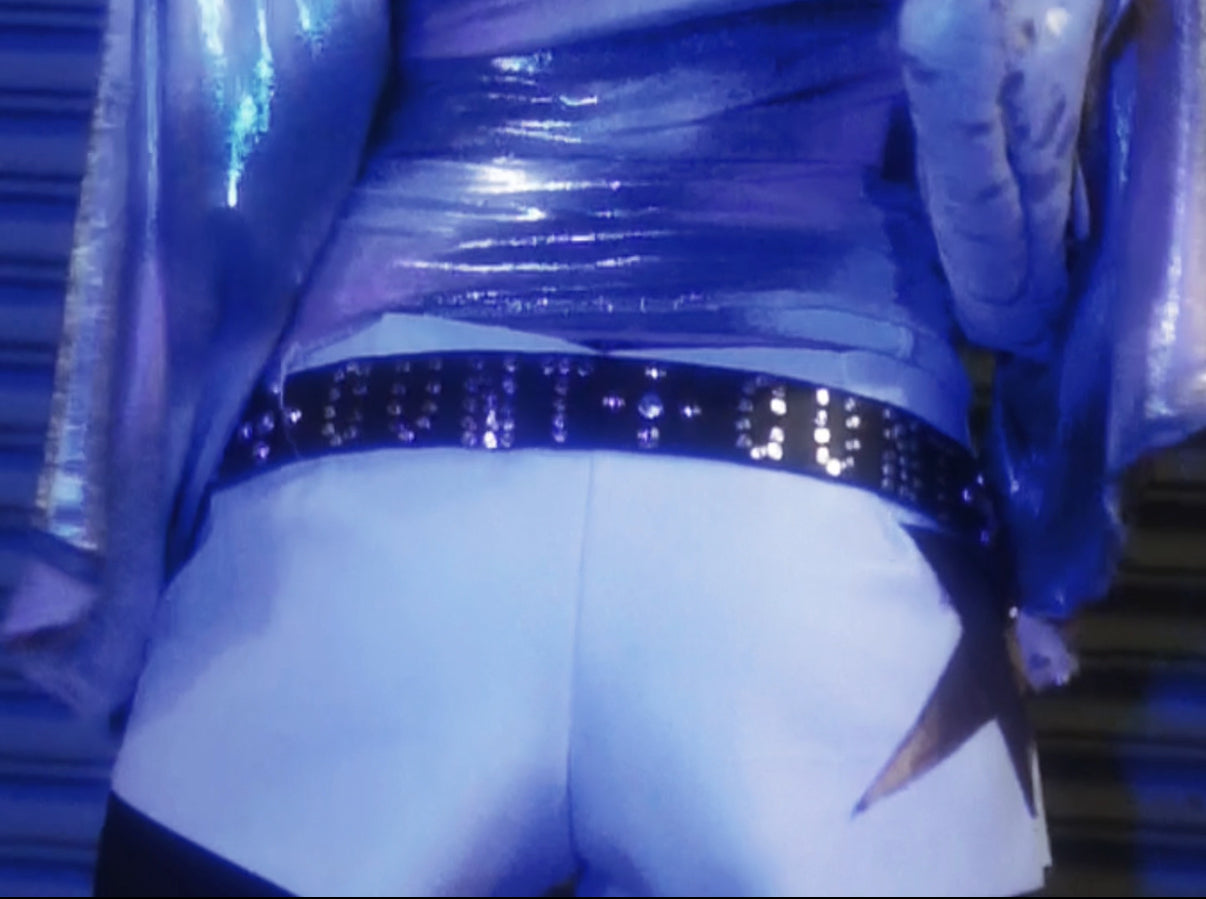 "CUNT" Studded Leather Belt