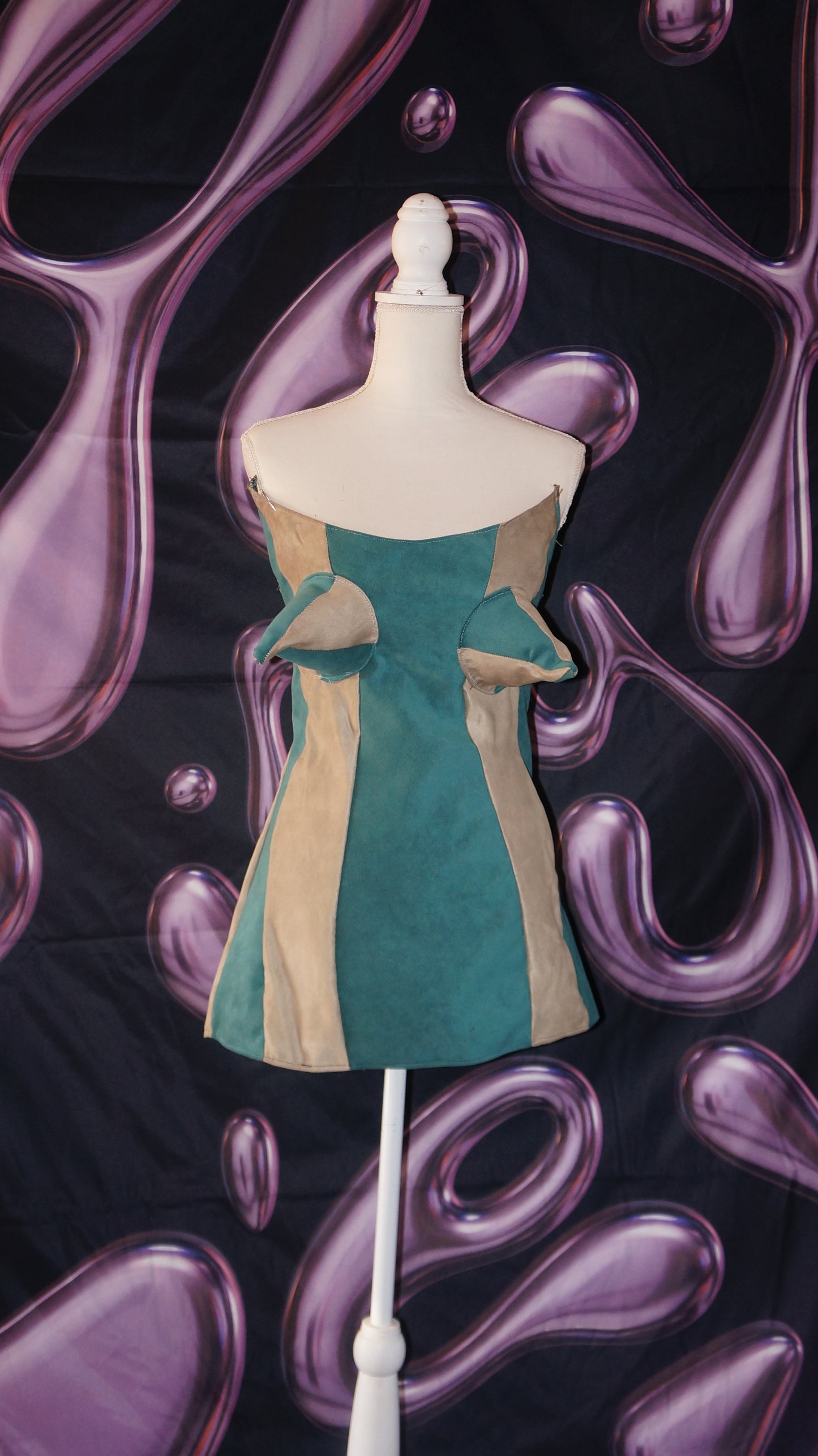 “Eyes up here” Cone Mini Dress