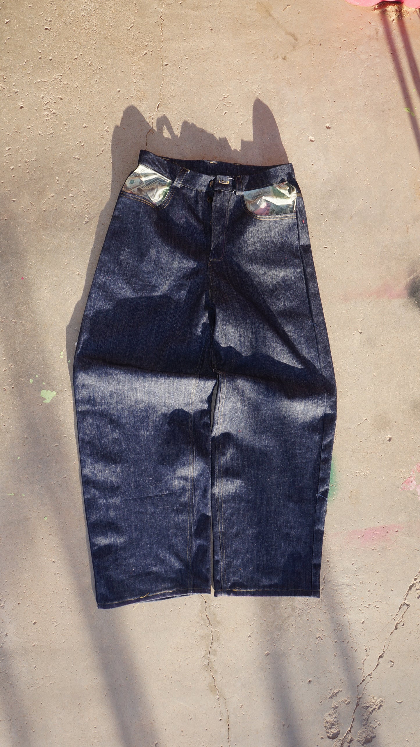 "Lex" Baggy Dark Indigo Denim