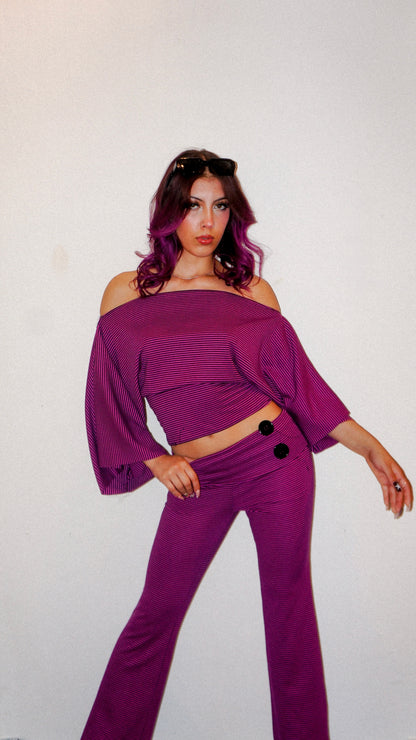 Ultraviolet Fold Over Pant