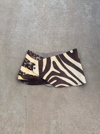 "Zebralicious" low waist mini skirt