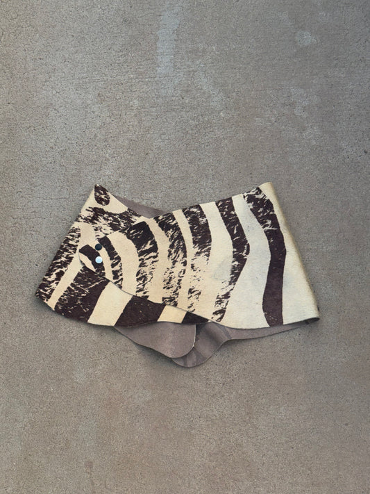 "Zebralicious" Low waist micro skirt