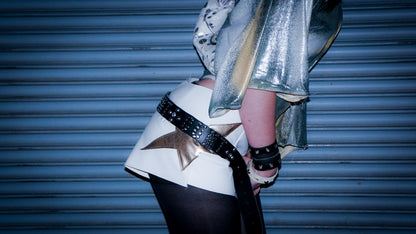 "CUNT" Studded Leather Belt