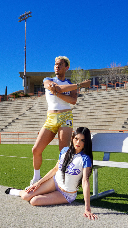 "Team Player" Gold Micro Shorts