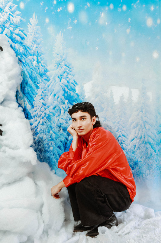 "Poinsettia" Tie top