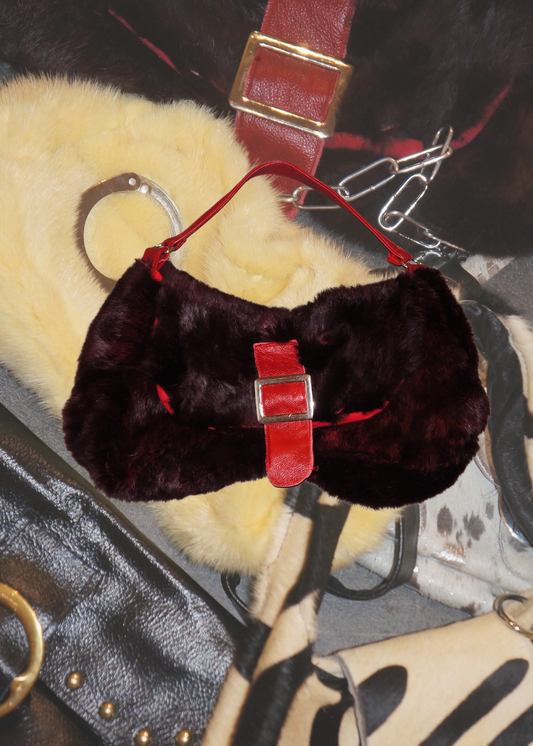 "Crimson" Fur Bag