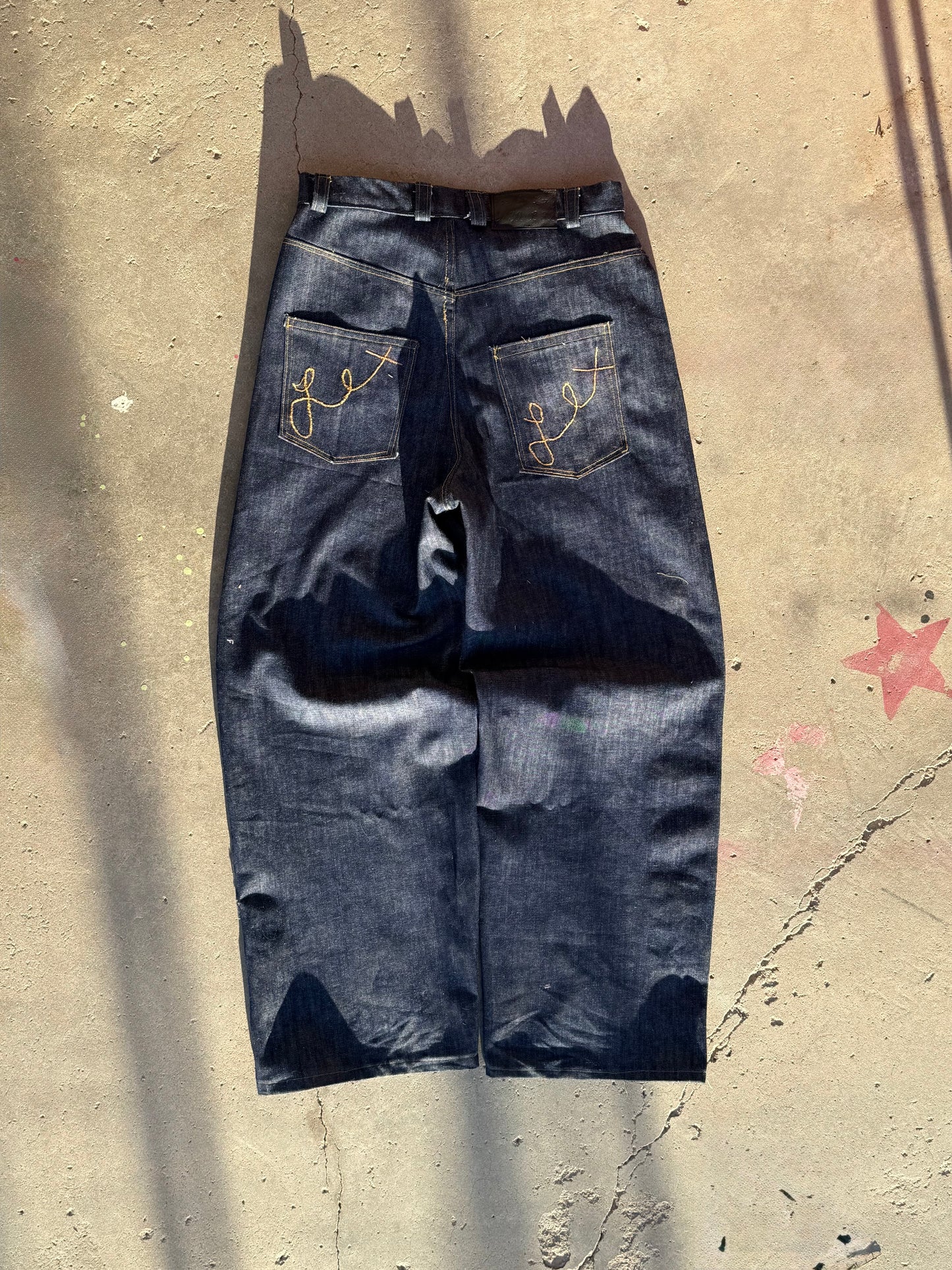 "Lex" Baggy Dark Indigo Denim