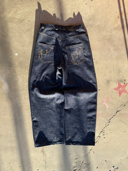 "Lex" Baggy Dark Indigo Denim