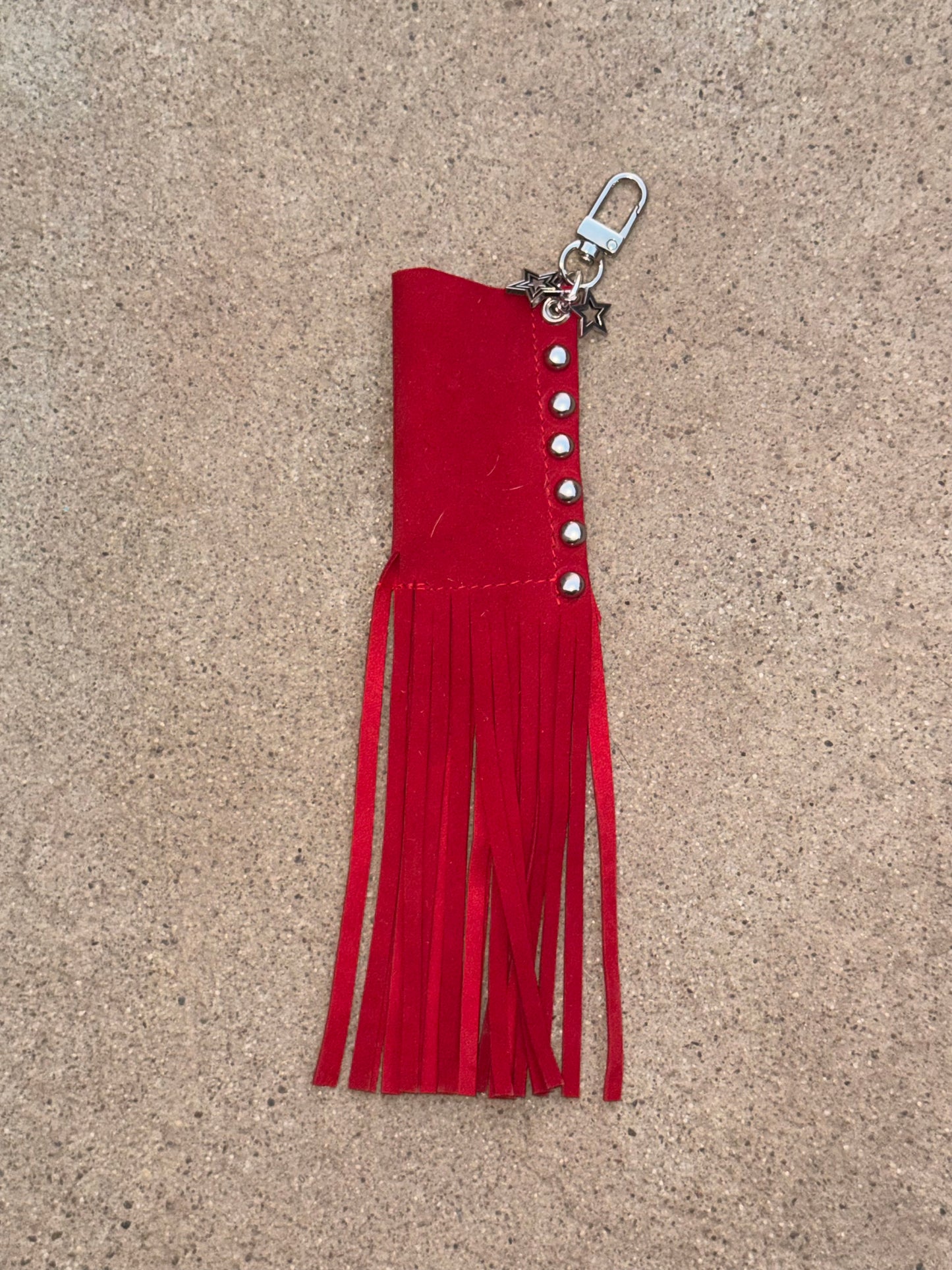 "Cherry" Suede fringe lighter case