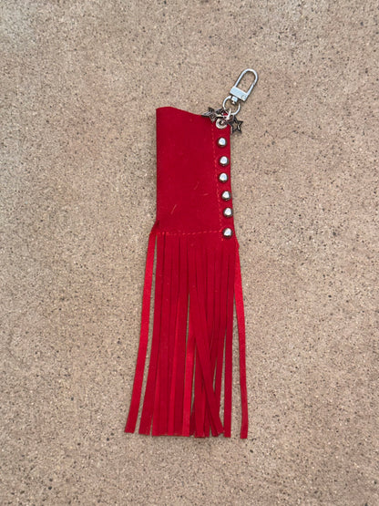 "Cherry" Suede fringe lighter case