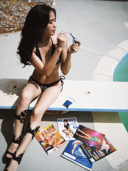 “Team Player” Black Bikini Bottom
